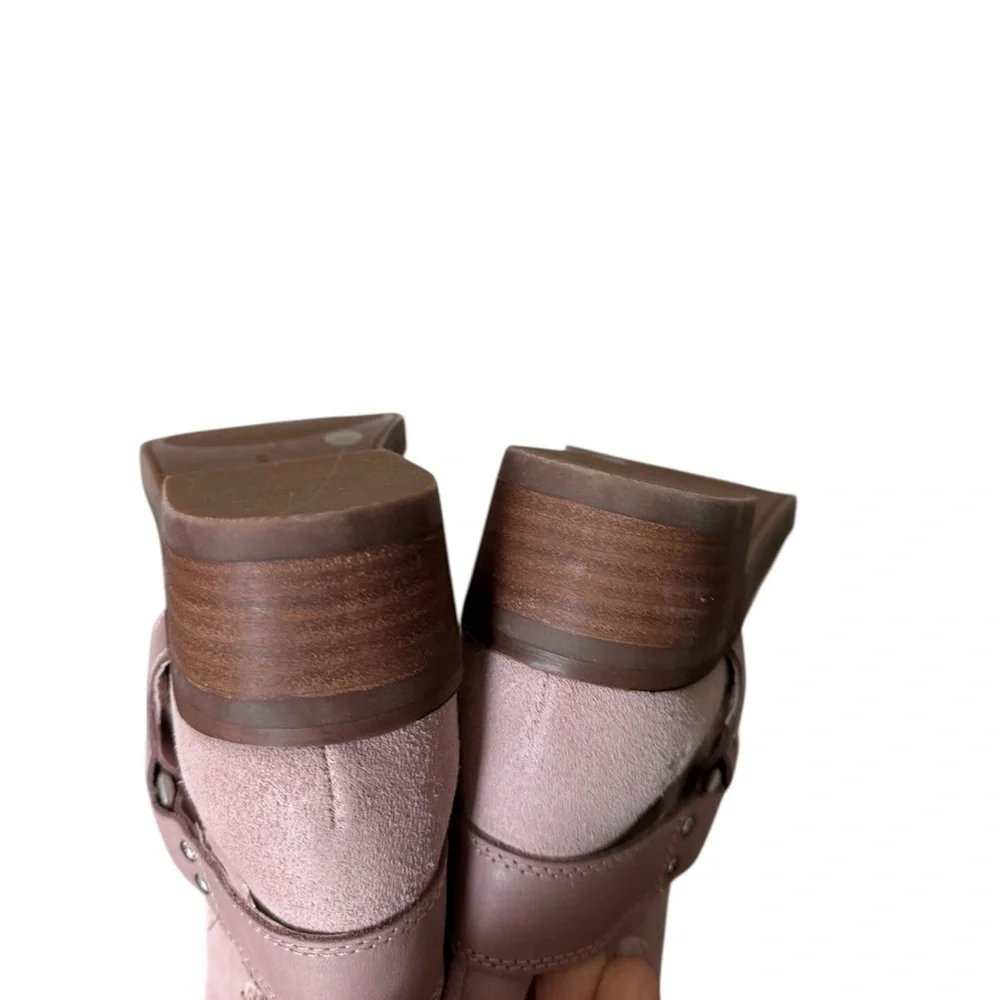 NWOT Classy Pink Soft Suede Knee-High Lucky Brand Women's Boots-Size 5.5 Boho